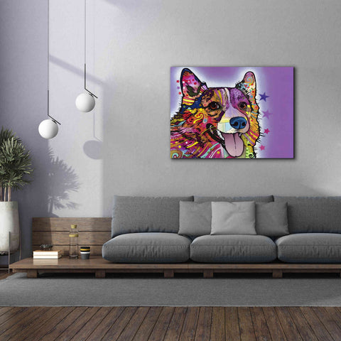 Image of 'Corgi' by Dean Russo, Giclee Canvas Wall Art,54x40