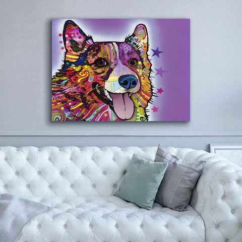 Image of 'Corgi' by Dean Russo, Giclee Canvas Wall Art,54x40