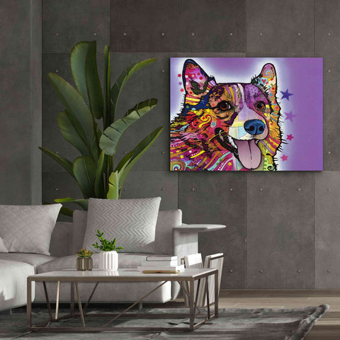 Image of 'Corgi' by Dean Russo, Giclee Canvas Wall Art,54x40