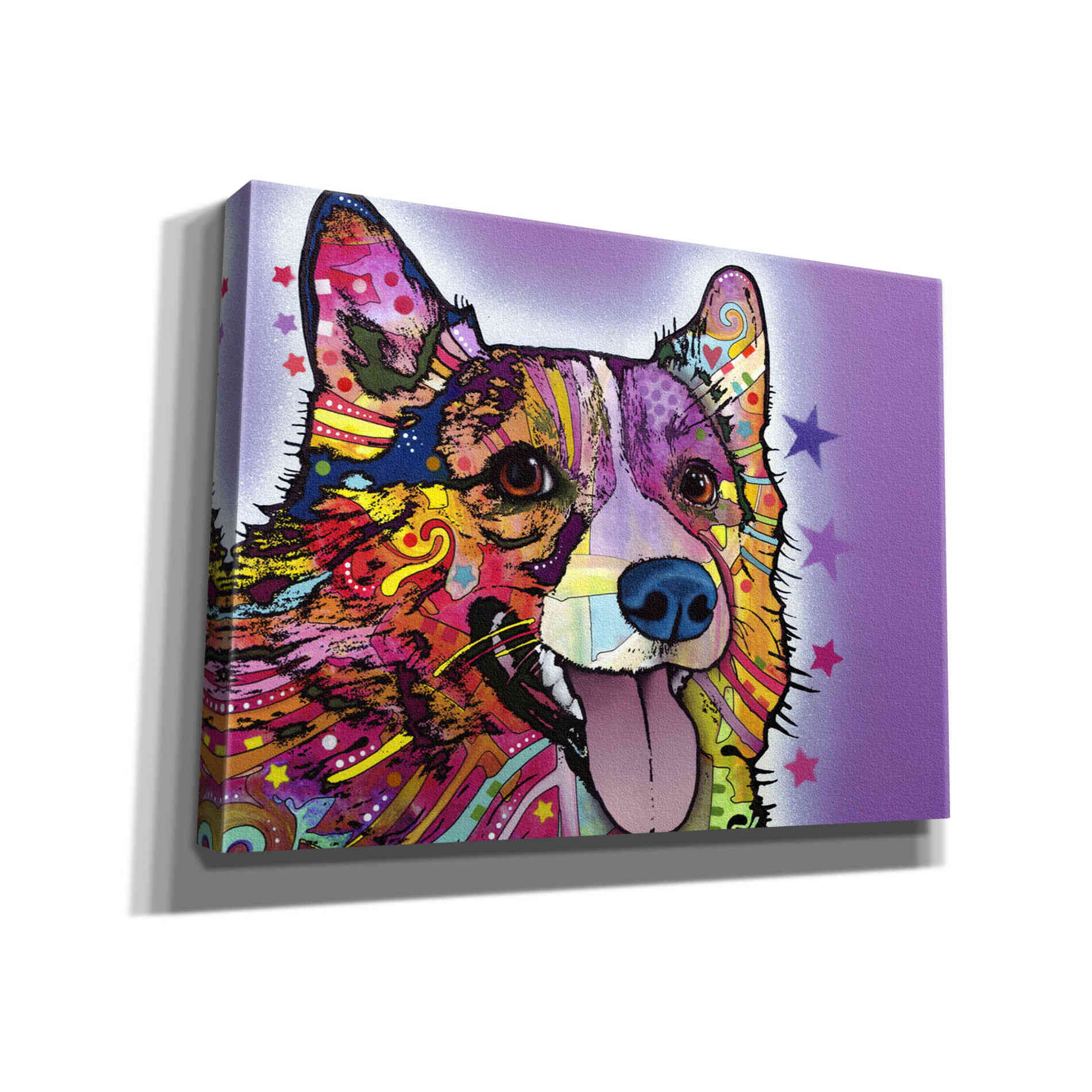 'Corgi' by Dean Russo, Giclee Canvas Wall Art