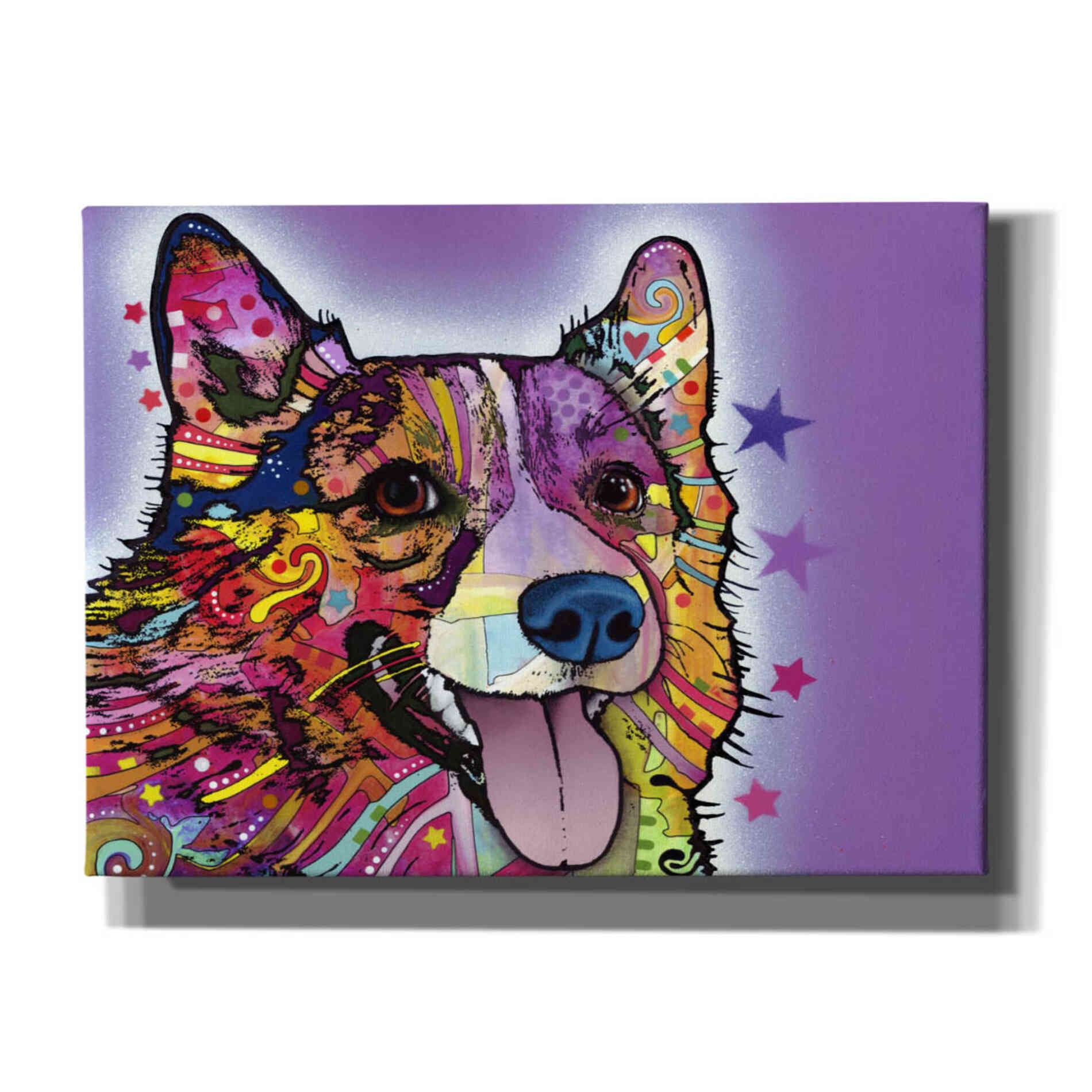 'Corgi' by Dean Russo, Giclee Canvas Wall Art