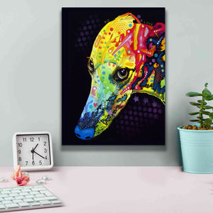 'Greyhound' by Dean Russo, Giclee Canvas Wall Art,12x16