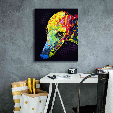 Image of 'Greyhound' by Dean Russo, Giclee Canvas Wall Art,20x24