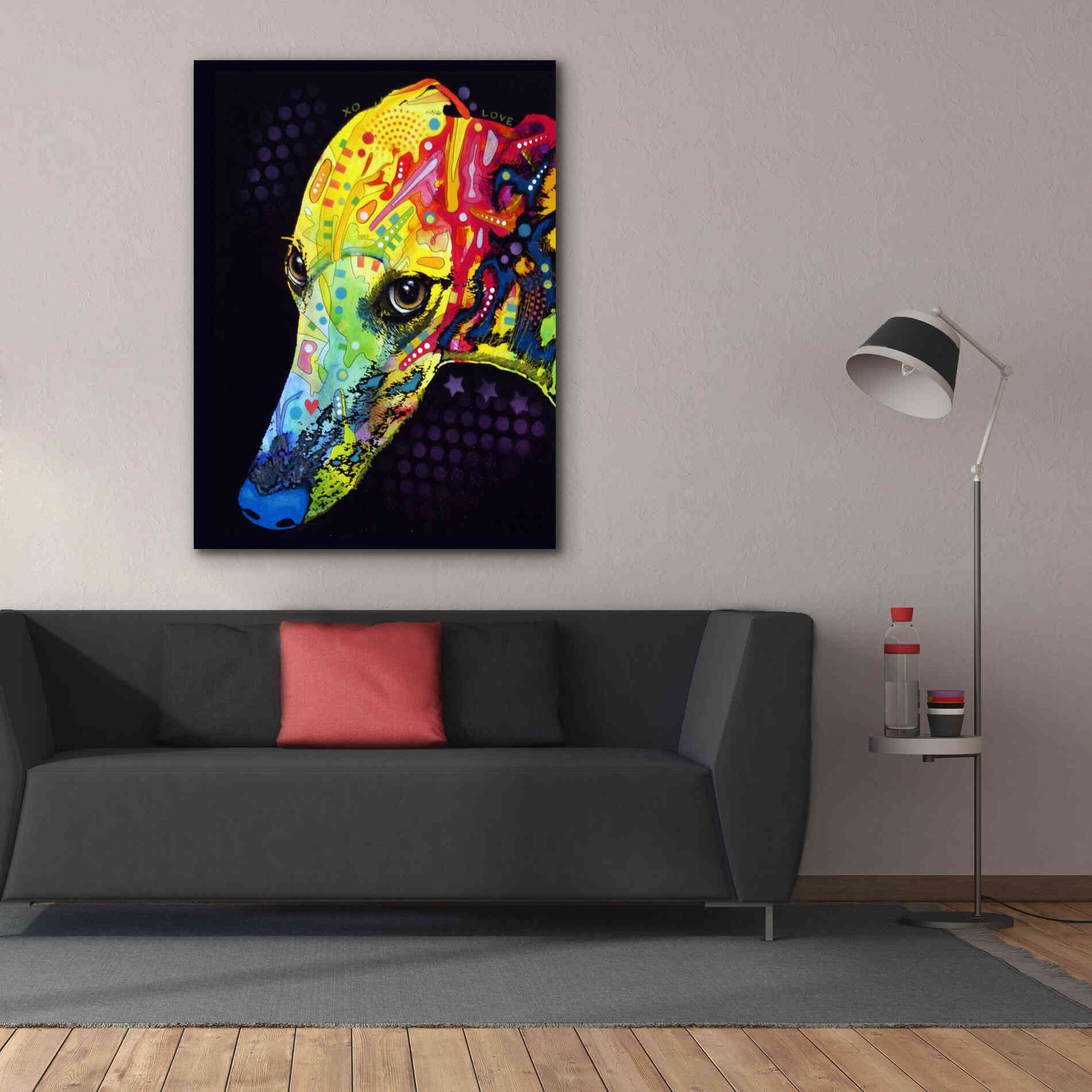 'Greyhound' by Dean Russo, Giclee Canvas Wall Art,40x54