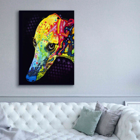 Image of 'Greyhound' by Dean Russo, Giclee Canvas Wall Art,40x54