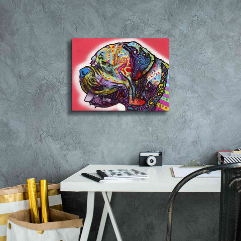 Image of 'Profile Mastiff' by Dean Russo, Giclee Canvas Wall Art,16x12