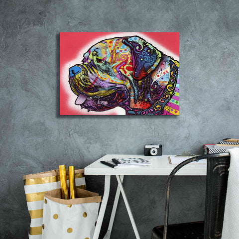 Image of 'Profile Mastiff' by Dean Russo, Giclee Canvas Wall Art,26x18