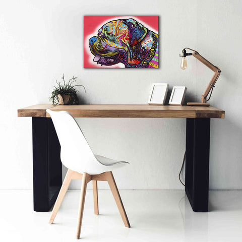 Image of 'Profile Mastiff' by Dean Russo, Giclee Canvas Wall Art,26x18