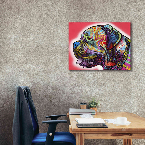 Image of 'Profile Mastiff' by Dean Russo, Giclee Canvas Wall Art,34x26