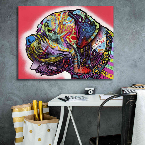 Image of 'Profile Mastiff' by Dean Russo, Giclee Canvas Wall Art,34x26