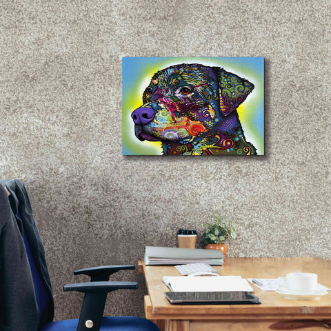 Image of 'The Rottweiler' by Dean Russo, Giclee Canvas Wall Art,24x20