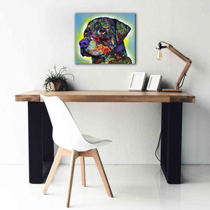 'The Rottweiler' by Dean Russo, Giclee Canvas Wall Art,24x20