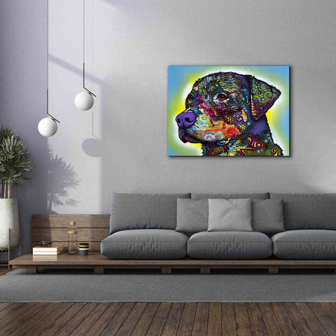 Image of 'The Rottweiler' by Dean Russo, Giclee Canvas Wall Art,54x40