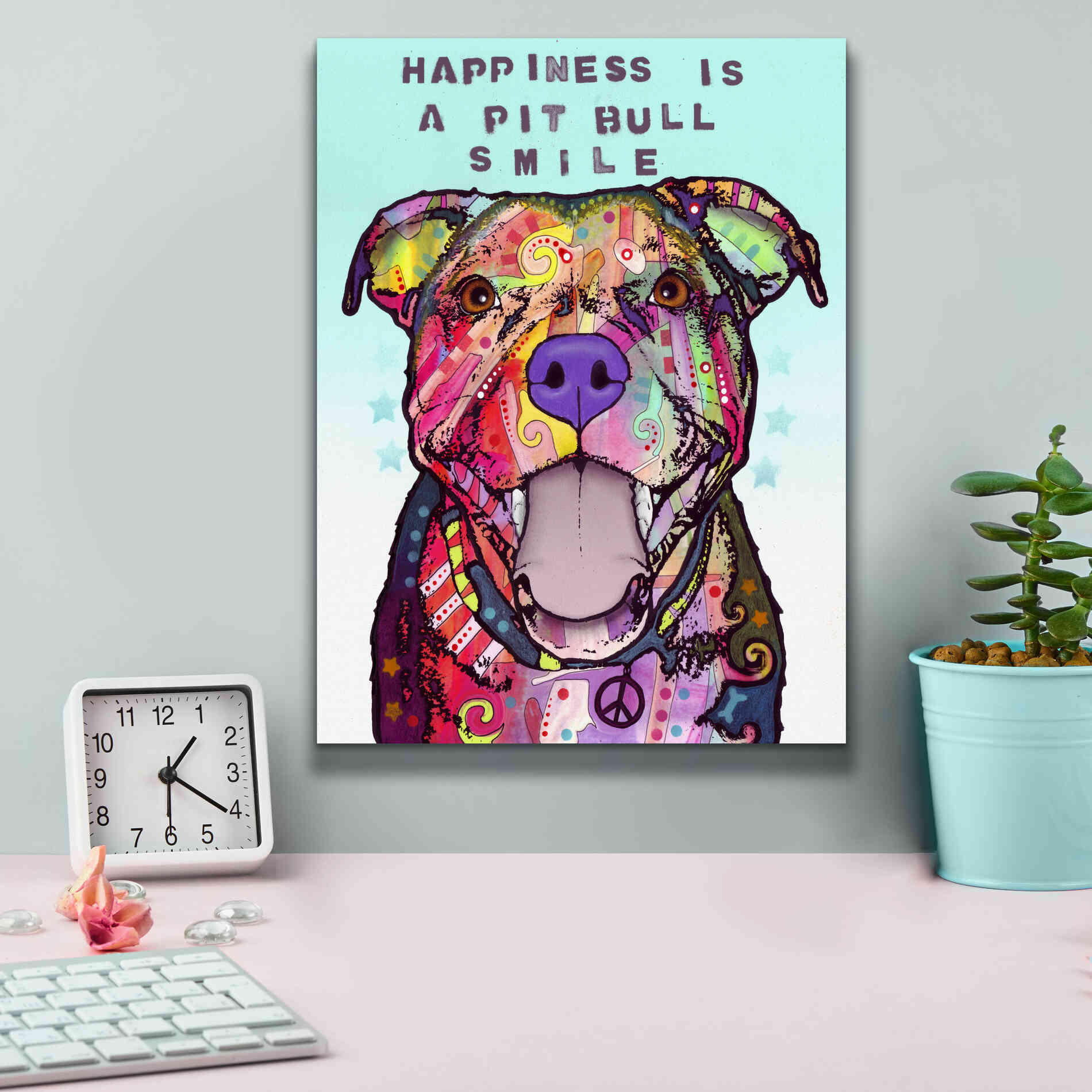 'Smile' by Dean Russo, Giclee Canvas Wall Art,12x16