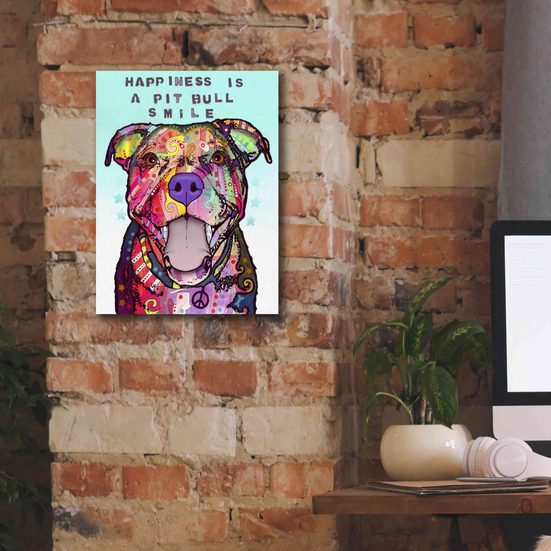 'Smile' by Dean Russo, Giclee Canvas Wall Art,12x16