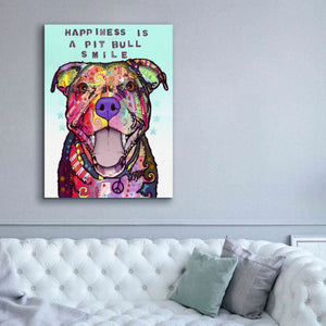 'Smile' by Dean Russo, Giclee Canvas Wall Art,40x54
