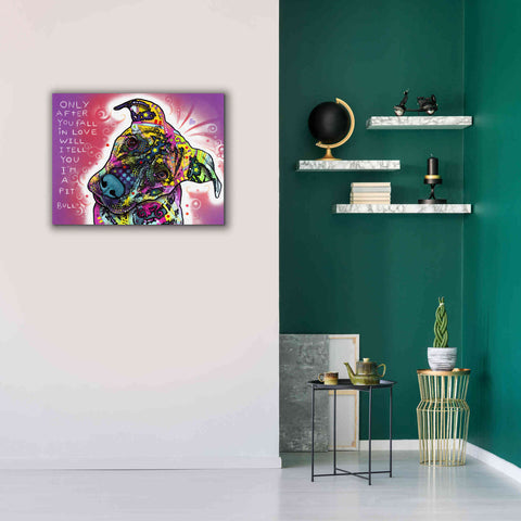 Image of 'I'M A Pit Bull' by Dean Russo, Giclee Canvas Wall Art,34x26