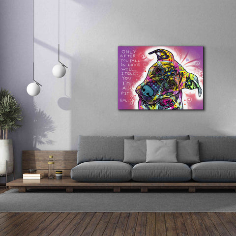 Image of 'I'M A Pit Bull' by Dean Russo, Giclee Canvas Wall Art,54x40