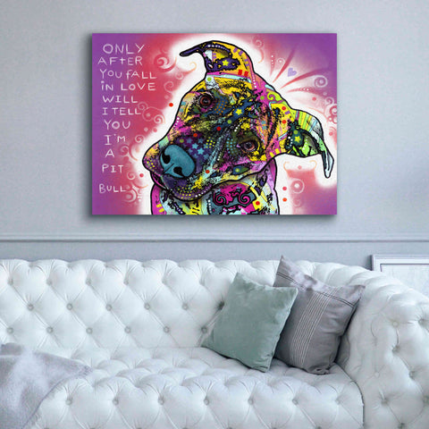 Image of 'I'M A Pit Bull' by Dean Russo, Giclee Canvas Wall Art,54x40