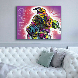 'I'M A Pit Bull' by Dean Russo, Giclee Canvas Wall Art,54x40