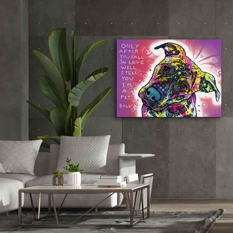 Image of 'I'M A Pit Bull' by Dean Russo, Giclee Canvas Wall Art,54x40