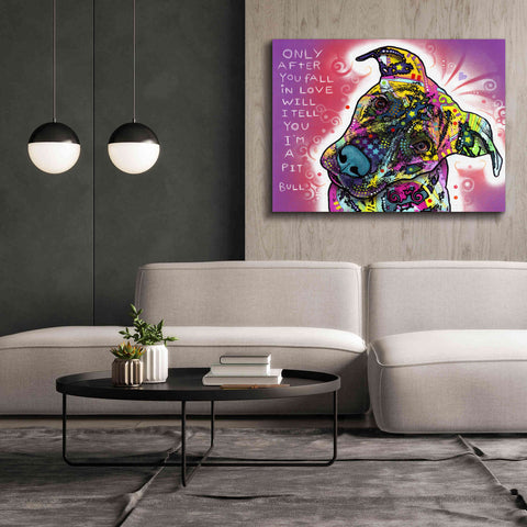 Image of 'I'M A Pit Bull' by Dean Russo, Giclee Canvas Wall Art,54x40