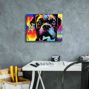 'Choose Adoption Boxer' by Dean Russo, Giclee Canvas Wall Art,16x12