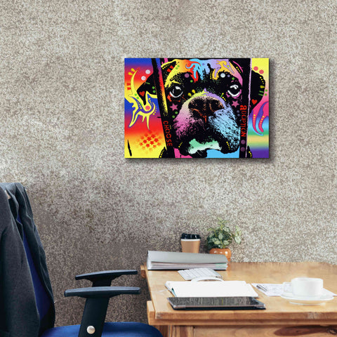 Image of 'Choose Adoption Boxer' by Dean Russo, Giclee Canvas Wall Art,26x18