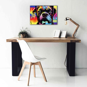 'Choose Adoption Boxer' by Dean Russo, Giclee Canvas Wall Art,26x18