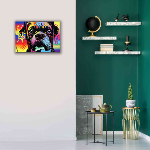 Image of 'Choose Adoption Boxer' by Dean Russo, Giclee Canvas Wall Art,26x18