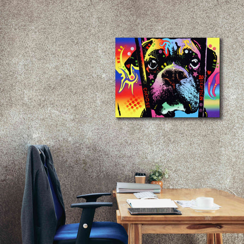 Image of 'Choose Adoption Boxer' by Dean Russo, Giclee Canvas Wall Art,34x26