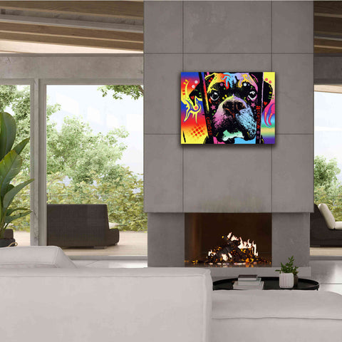 Image of 'Choose Adoption Boxer' by Dean Russo, Giclee Canvas Wall Art,34x26