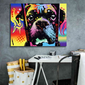 'Choose Adoption Boxer' by Dean Russo, Giclee Canvas Wall Art,34x26