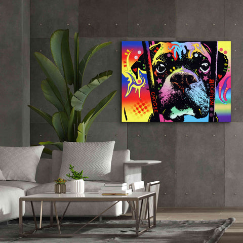 Image of 'Choose Adoption Boxer' by Dean Russo, Giclee Canvas Wall Art,54x40