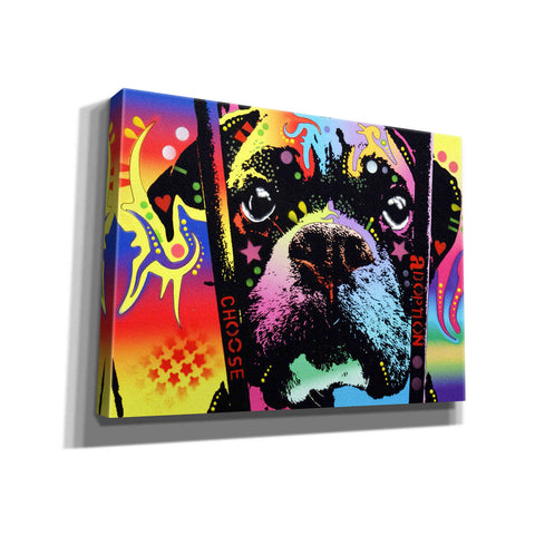 Image of 'Choose Adoption Boxer' by Dean Russo, Giclee Canvas Wall Art