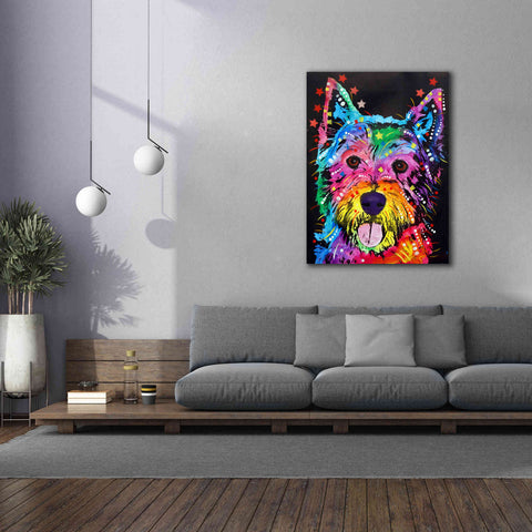 Image of 'Westie' by Dean Russo, Giclee Canvas Wall Art,40x54
