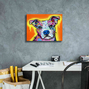 'A Serious Pit' by Dean Russo, Giclee Canvas Wall Art,16x12