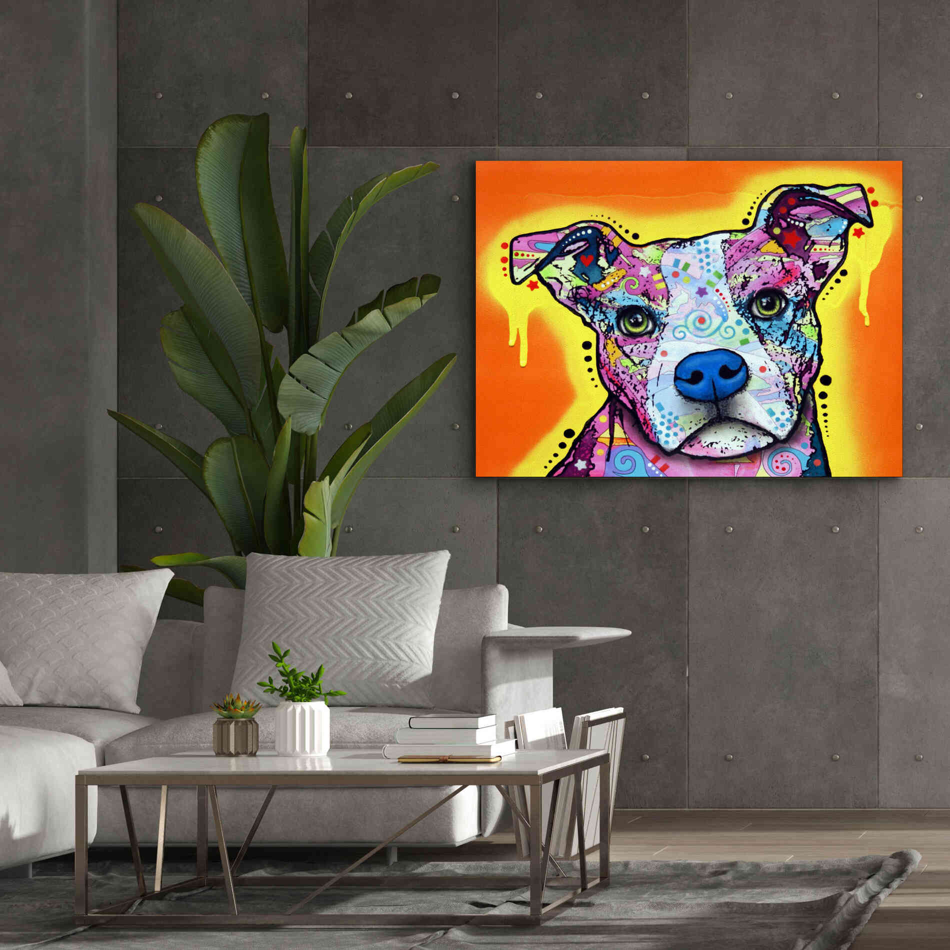 'A Serious Pit' by Dean Russo, Giclee Canvas Wall Art,54x40