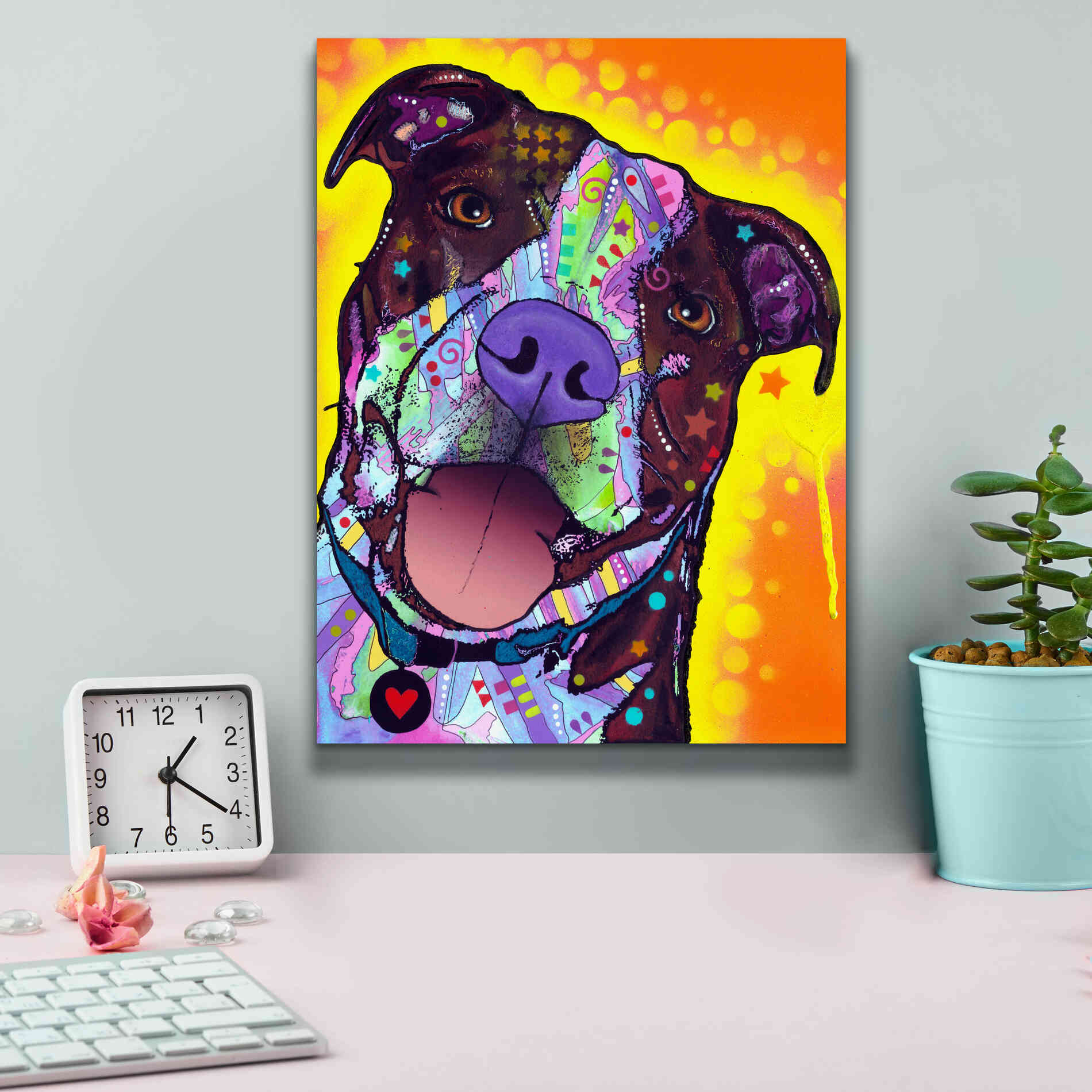 'Daisy Pit' by Dean Russo, Giclee Canvas Wall Art,12x16