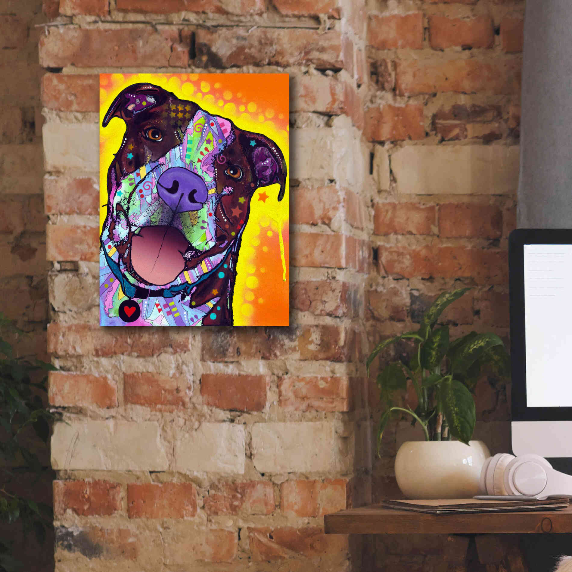 'Daisy Pit' by Dean Russo, Giclee Canvas Wall Art,12x16