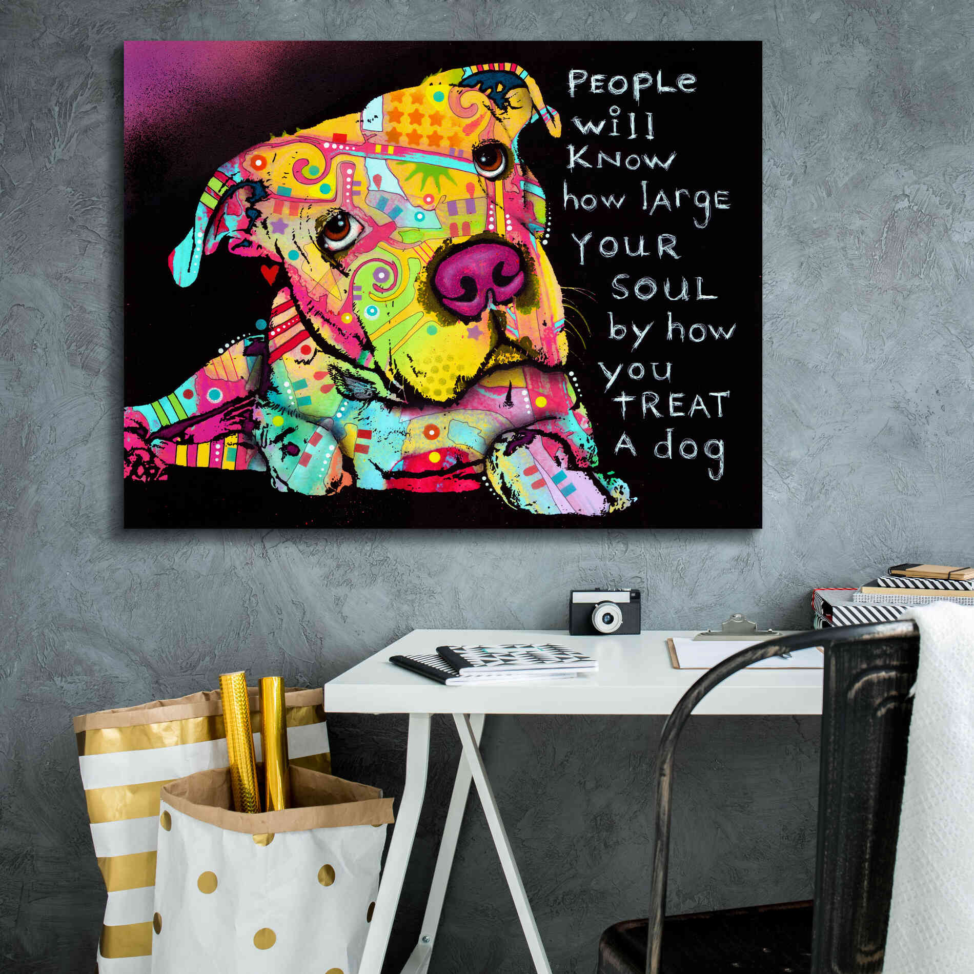 'Firu' by Dean Russo, Giclee Canvas Wall Art,34x26