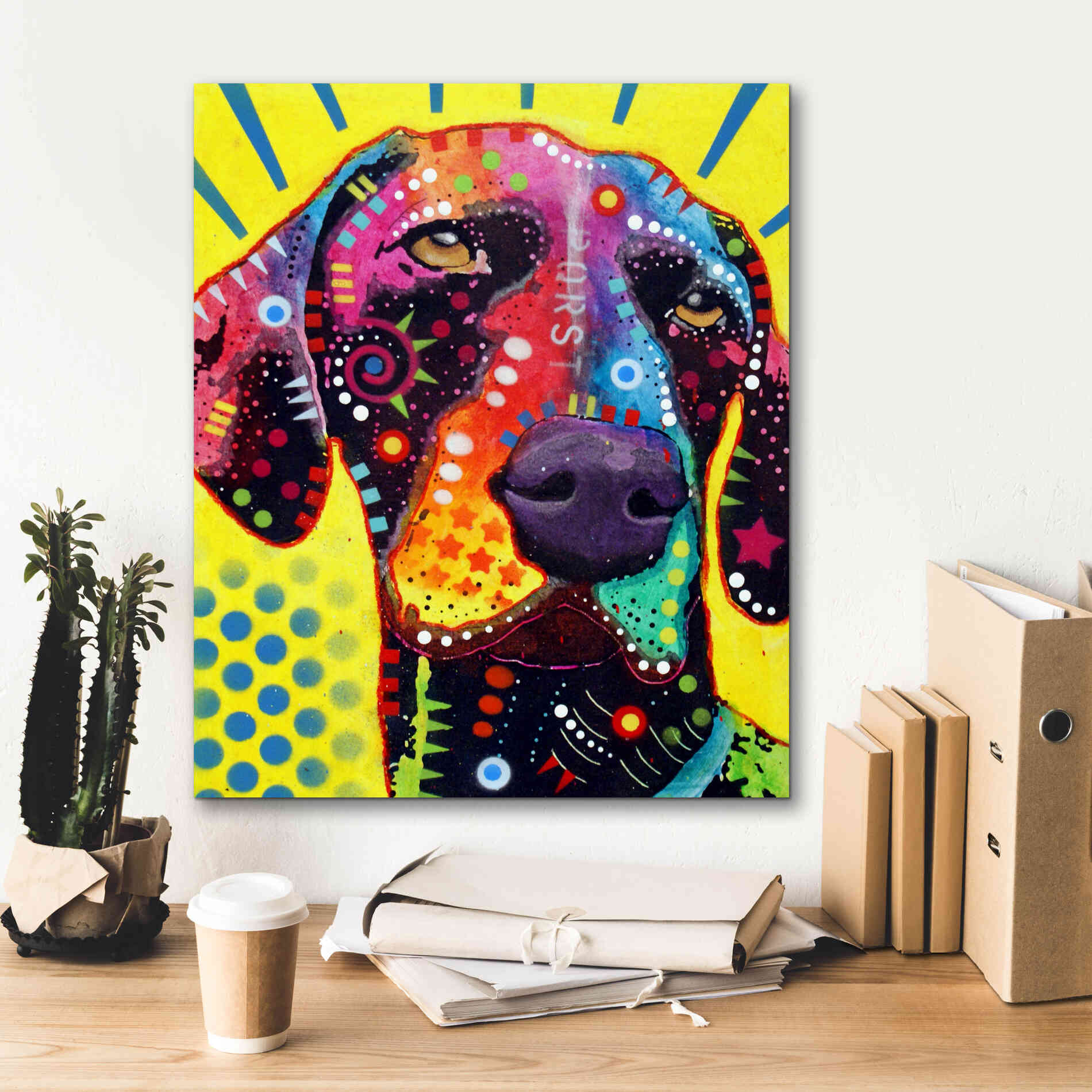 'German Short Hair Pointer' by Dean Russo, Giclee Canvas Wall Art,20x24