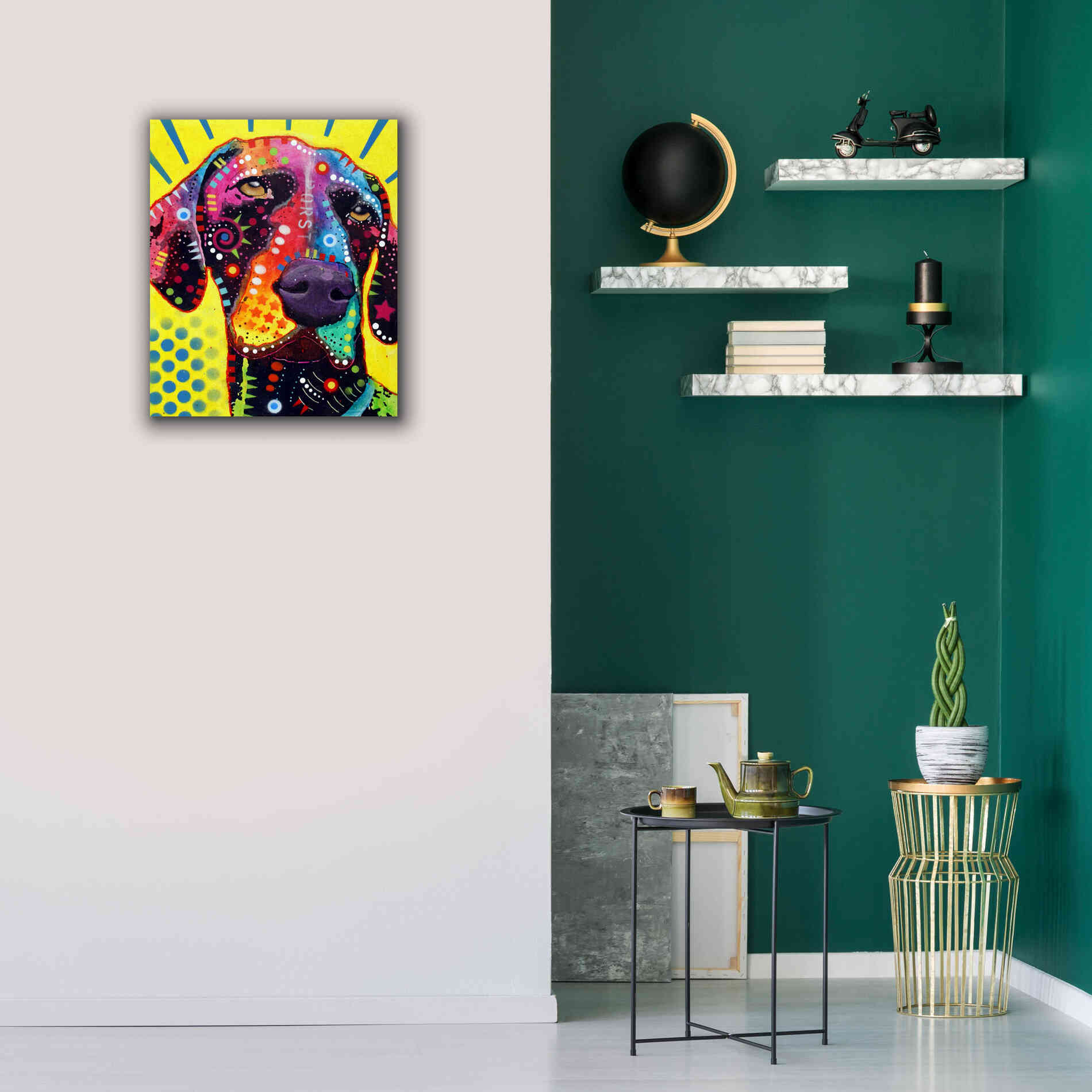 'German Short Hair Pointer' by Dean Russo, Giclee Canvas Wall Art,20x24