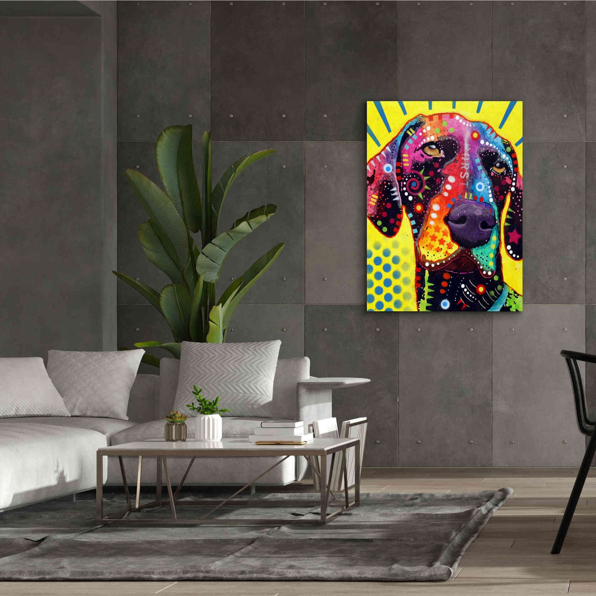 'German Short Hair Pointer' by Dean Russo, Giclee Canvas Wall Art,40x54