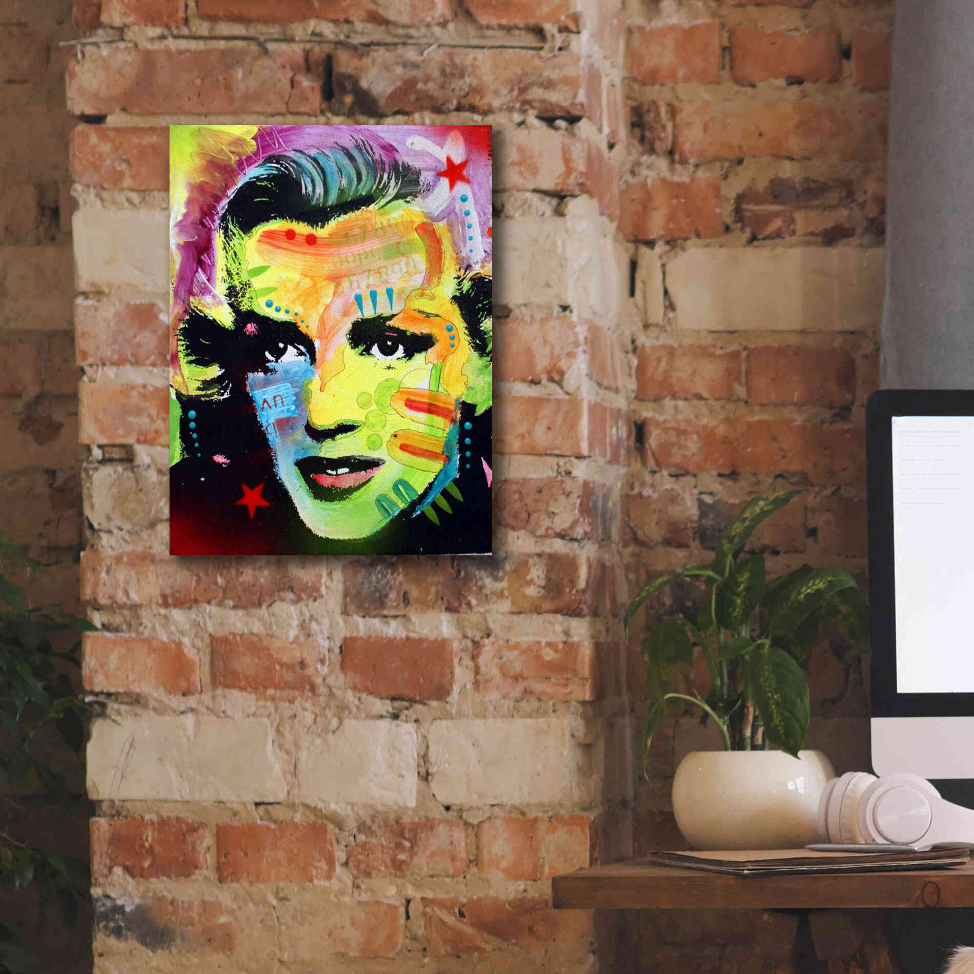 'Marilyn Monroe I' by Dean Russo, Giclee Canvas Wall Art,12x16