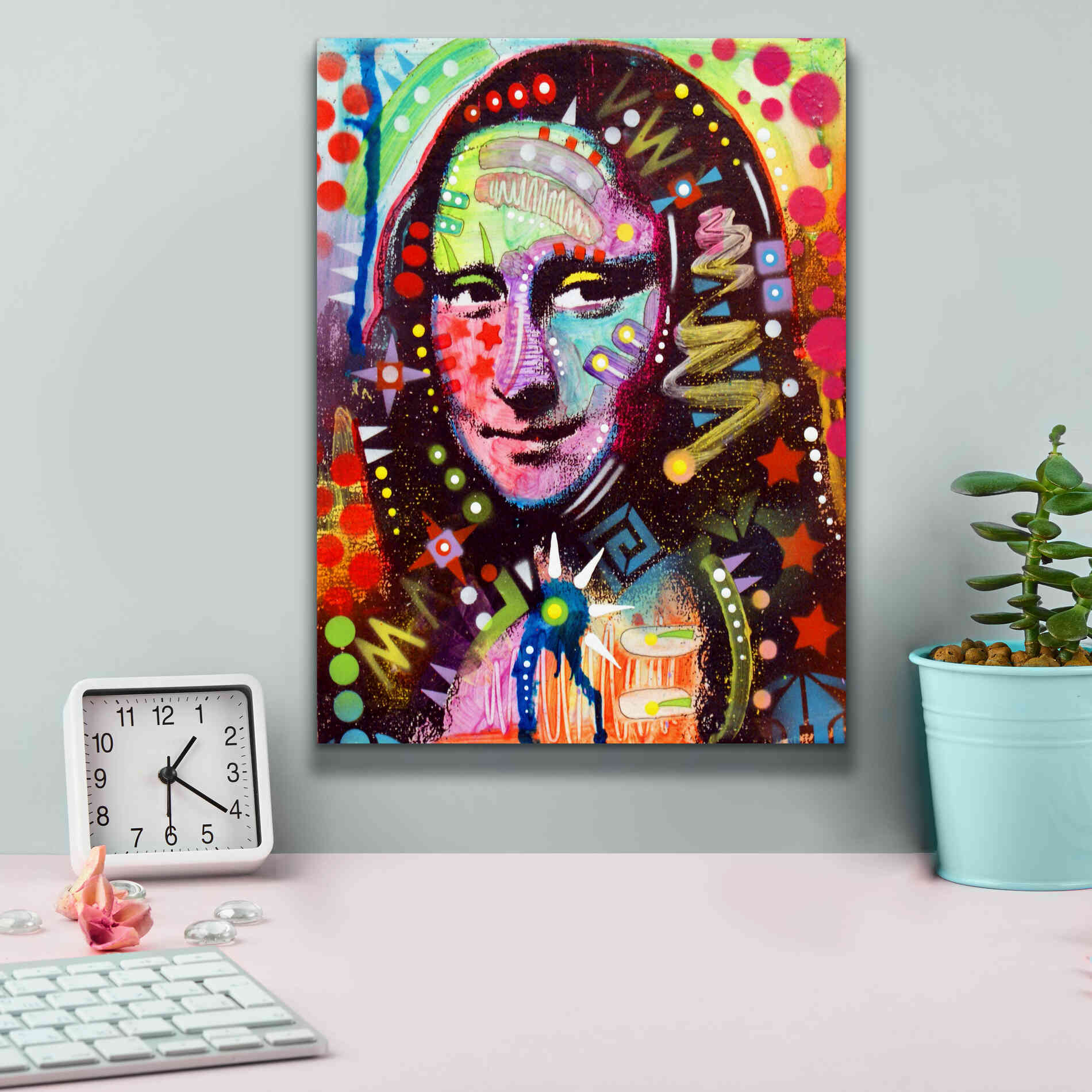 'Mona Lisa' by Dean Russo, Giclee Canvas Wall Art,12x16