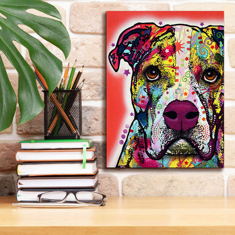 Image of 'American Bulldog 1' by Dean Russo, Giclee Canvas Wall Art,12x16