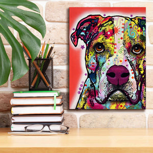 'American Bulldog 1' by Dean Russo, Giclee Canvas Wall Art,12x16