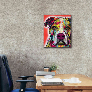 'American Bulldog 1' by Dean Russo, Giclee Canvas Wall Art,20x24
