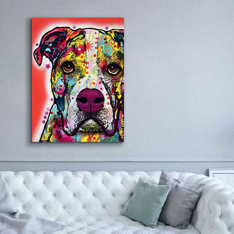 Image of 'American Bulldog 1' by Dean Russo, Giclee Canvas Wall Art,40x54